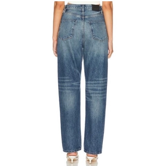 Paige Sawyer Straight Leg Covered Button Fly Jeans in Storybook 32 - Picture 2 of 16